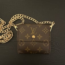 Louis Vuitton Elise Wallet made into crossbody