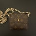 Louis Vuitton Elise Wallet made into crossbody