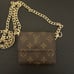 Louis Vuitton Elise Wallet made into crossbody