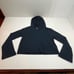 Athleta Harmony Hoodie Sweatshirt Ribbed Stretch Blue Heather Womens Size XS