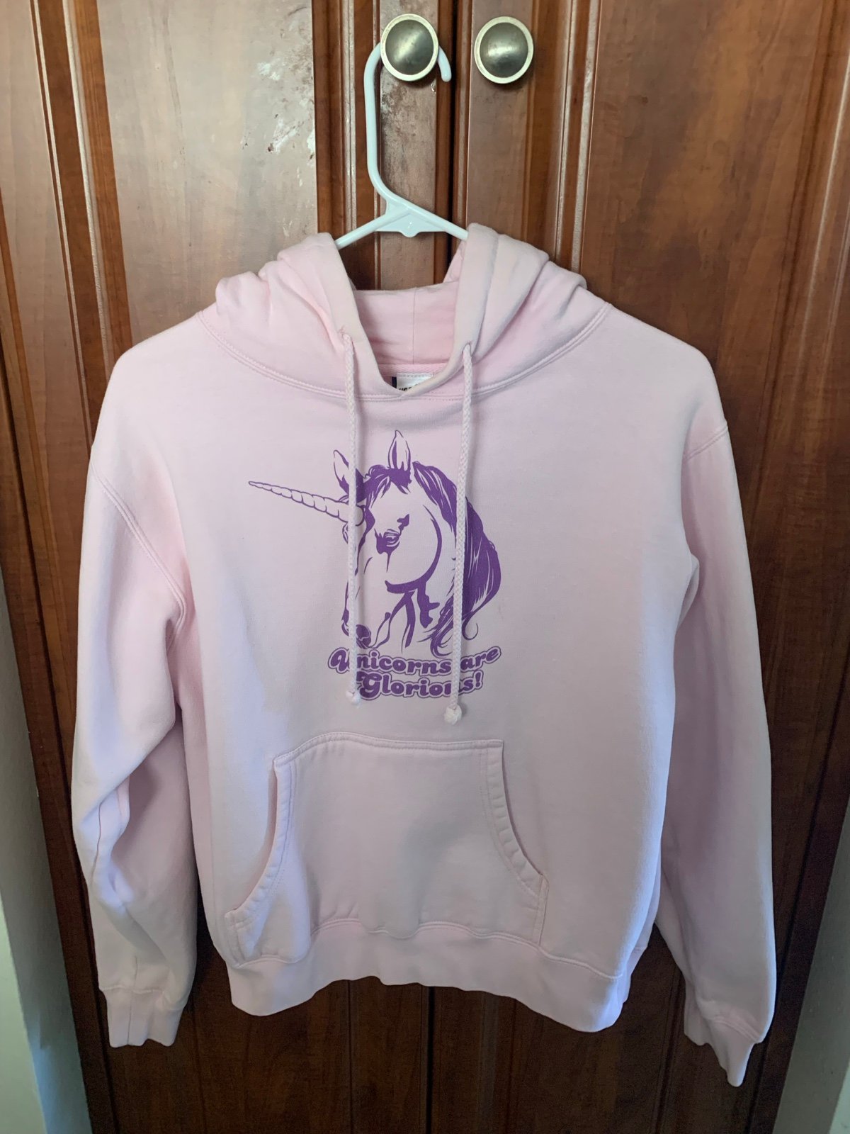 GOODIE TWO SLEEVES CLOTHING LIGHT PINK & PURPLE UNICORN HOODIE WITH HOOD