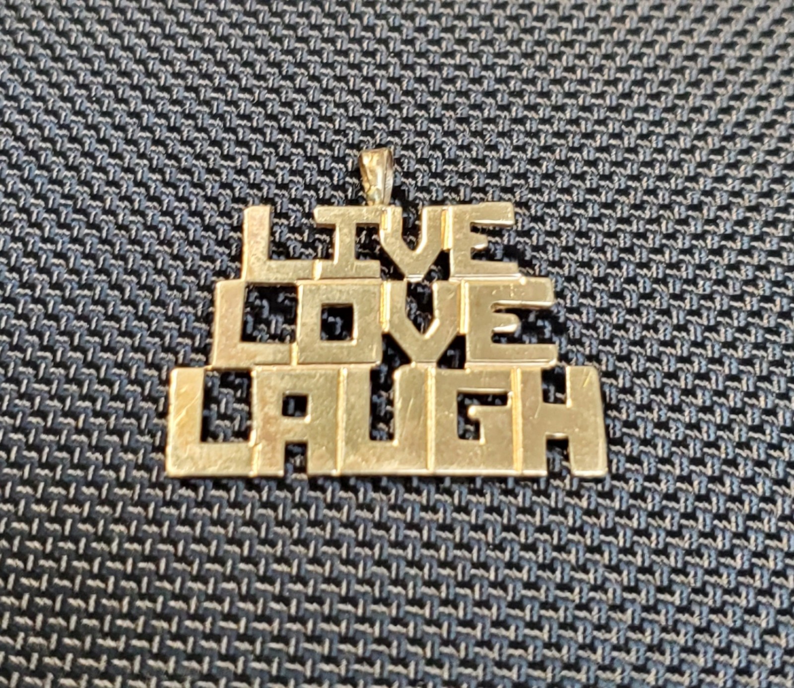 14k Gold Inspirational Charm