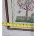 Antique Vintage Embroidery Hand-Spun & Hand-Woven Material Pro Framing EX Cond