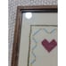 Antique Vintage Embroidery Hand-Spun & Hand-Woven Material Pro Framing EX Cond
