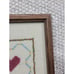 Antique Vintage Embroidery Hand-Spun & Hand-Woven Material Pro Framing EX Cond
