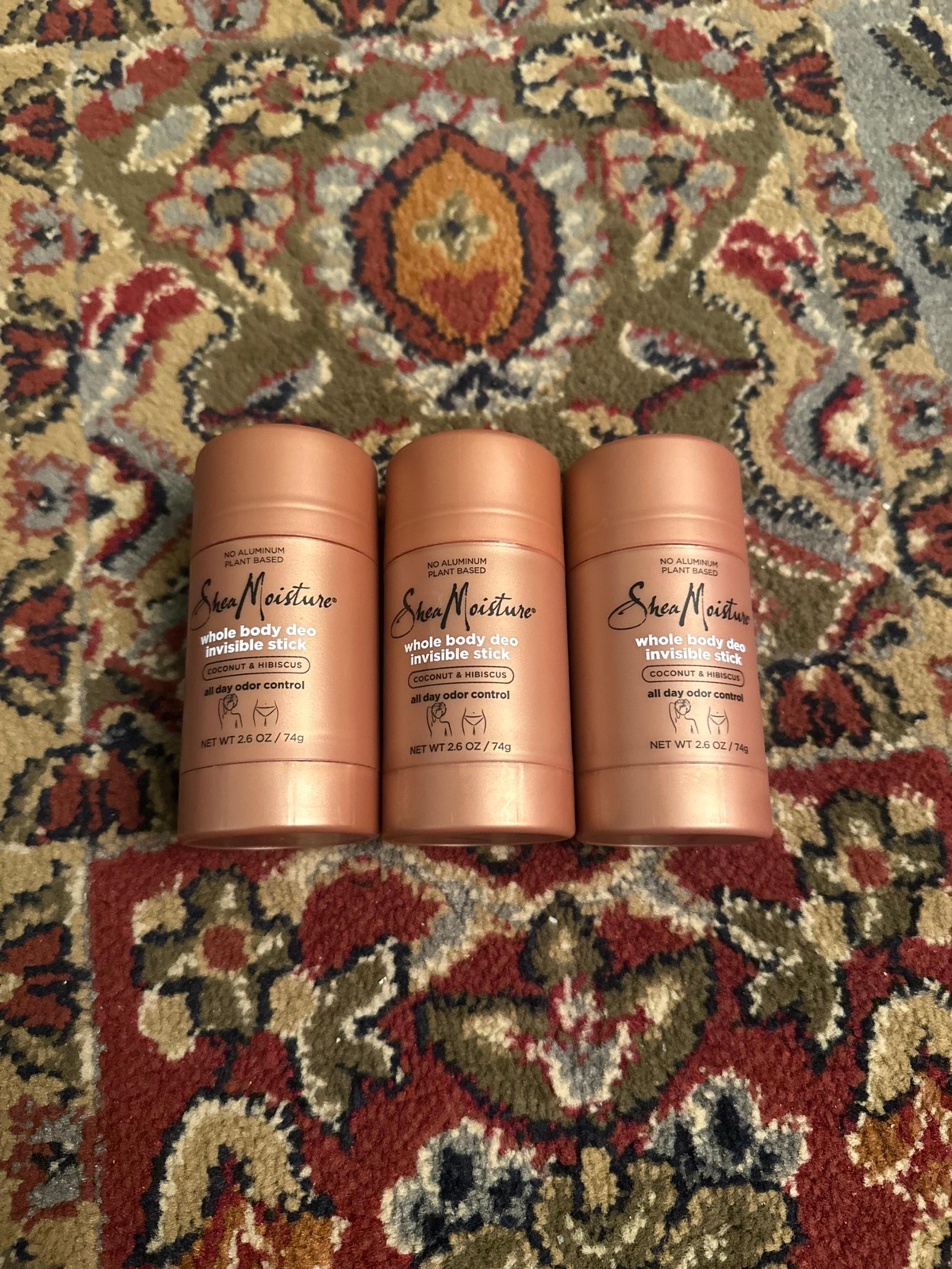 Shea moisture whole body deodorant invisible stick bundle