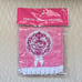 Rare Minnie Mouse Embroidered Patch Pink Small Mini Hand Towel White Bow Ruffle