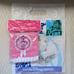 Rare Minnie Mouse Embroidered Patch Pink Small Mini Hand Towel White Bow Ruffle