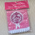 Rare Minnie Mouse Embroidered Patch Pink Small Mini Hand Towel White Bow Ruffle
