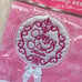 Rare Minnie Mouse Embroidered Patch Pink Small Mini Hand Towel White Bow Ruffle
