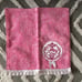 Rare Minnie Mouse Embroidered Patch Pink Small Mini Hand Towel White Bow Ruffle