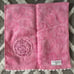 Rare Minnie Mouse Embroidered Patch Pink Small Mini Hand Towel White Bow Ruffle