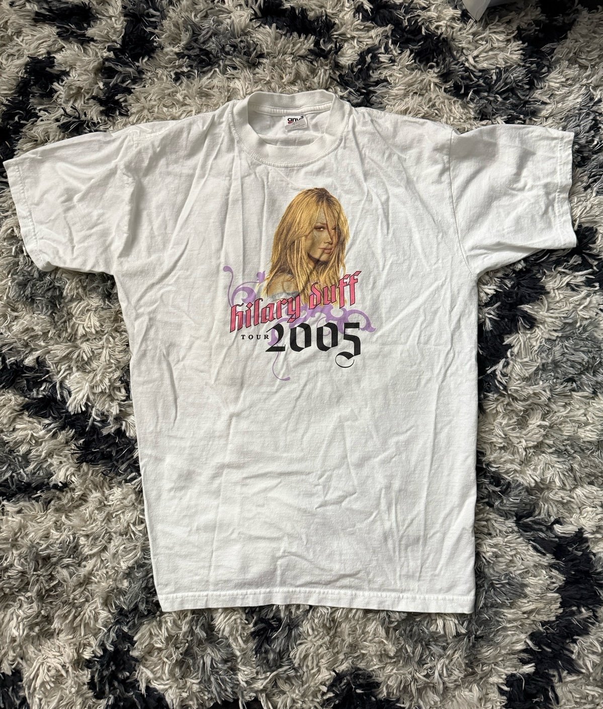 Vintage Hilary Duff Tour 2005 Concert Original Unisex Cotton Size Large T-shirt