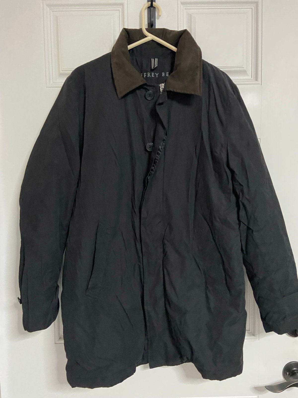 ⛄️2- GEOFFREY BEENE Black Coat Jacket