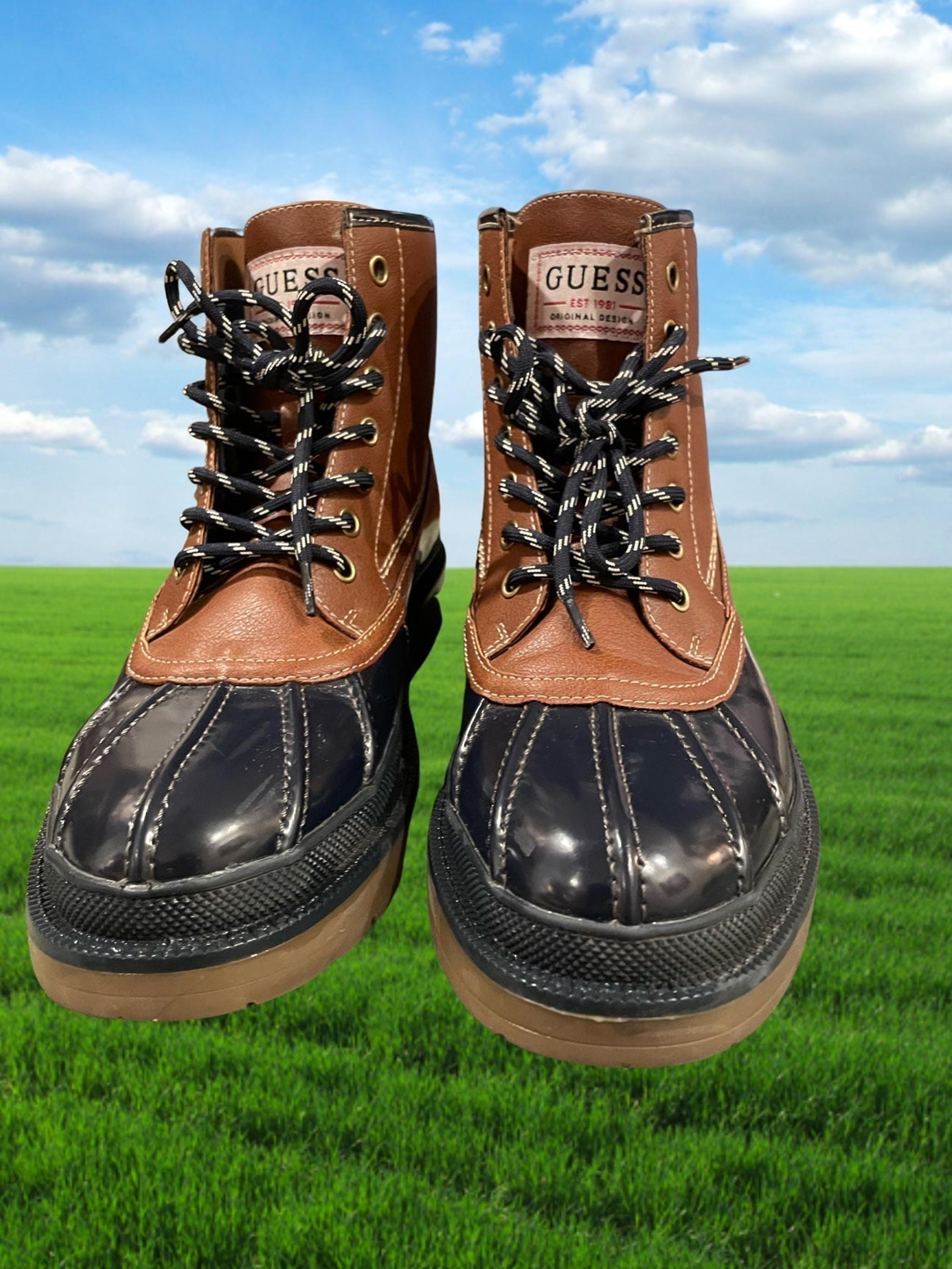 GUESS Logo Boots for Men | Mercari