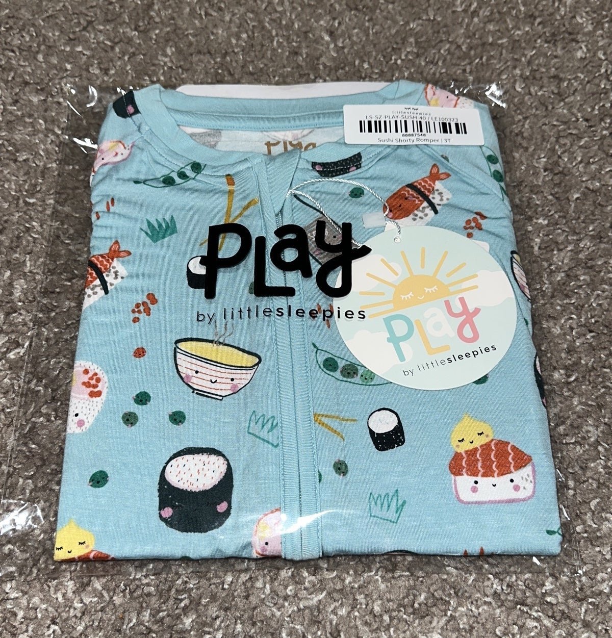 Little Sleepies Sushi Shorty Size 3t