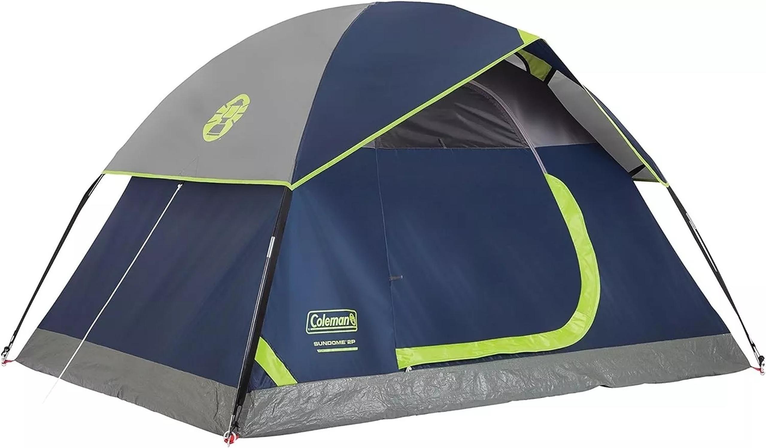 NEW Coleman Sundome Camping Tent - 2 Person - Navy Blue/Gray FREE SHIPPING!