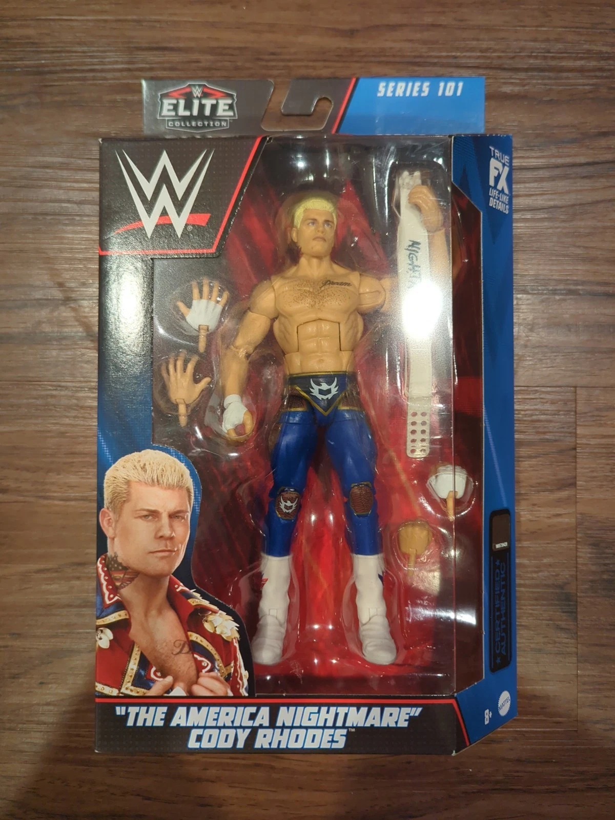 WWE Cody Rhodes Figure Mattel Elite 101 Wrestling WWF WCW ECW NXT TNA ROH AEW