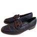 Ara Kyle Leather Loafer Black Chunky Chain Accents Sophisticated Women's 8