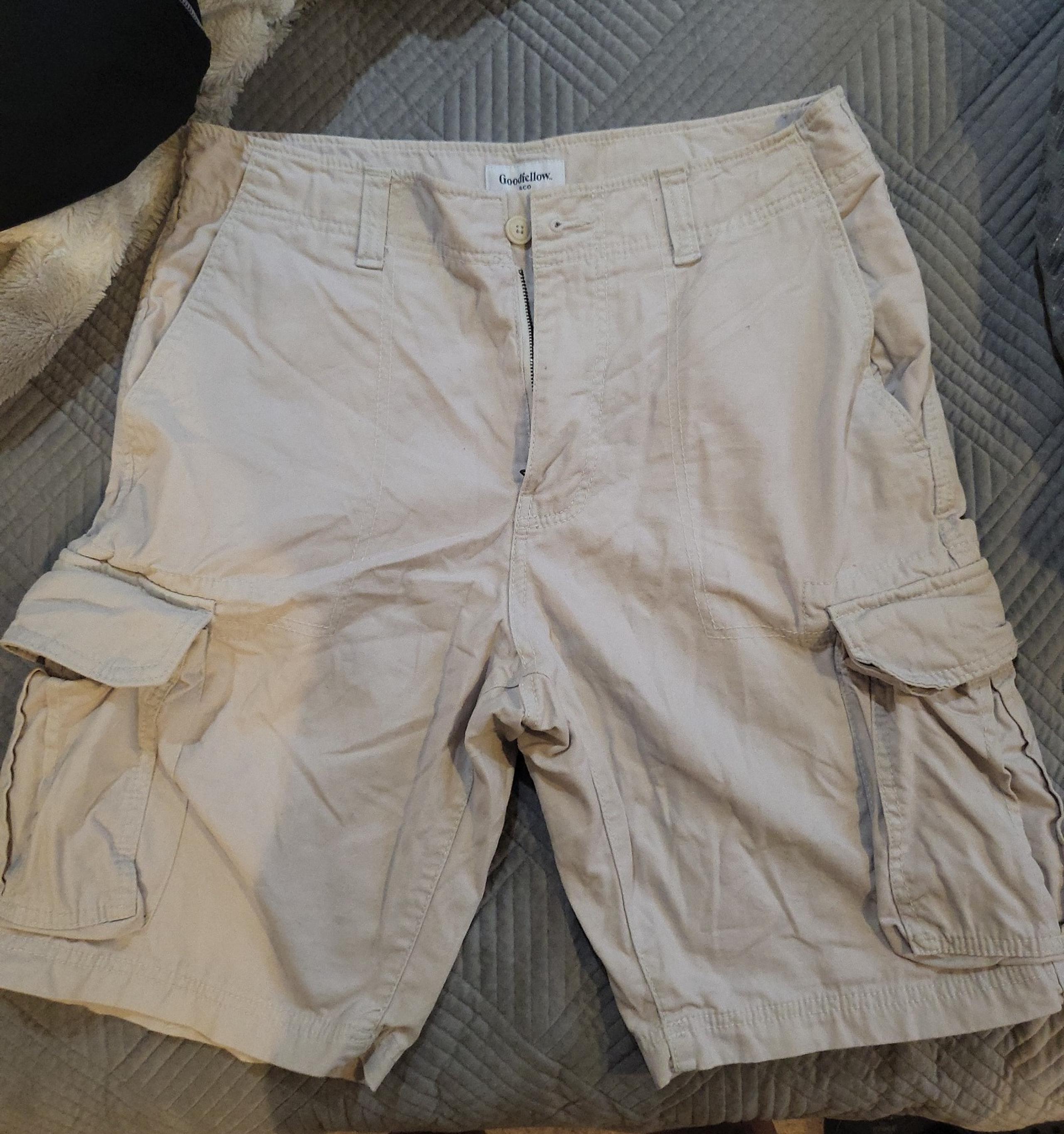 Mens Cargo Shorts Goodfellow Tan -sz32