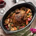 13-inch oval roaster with Lid. Enameled steel design to accommodate