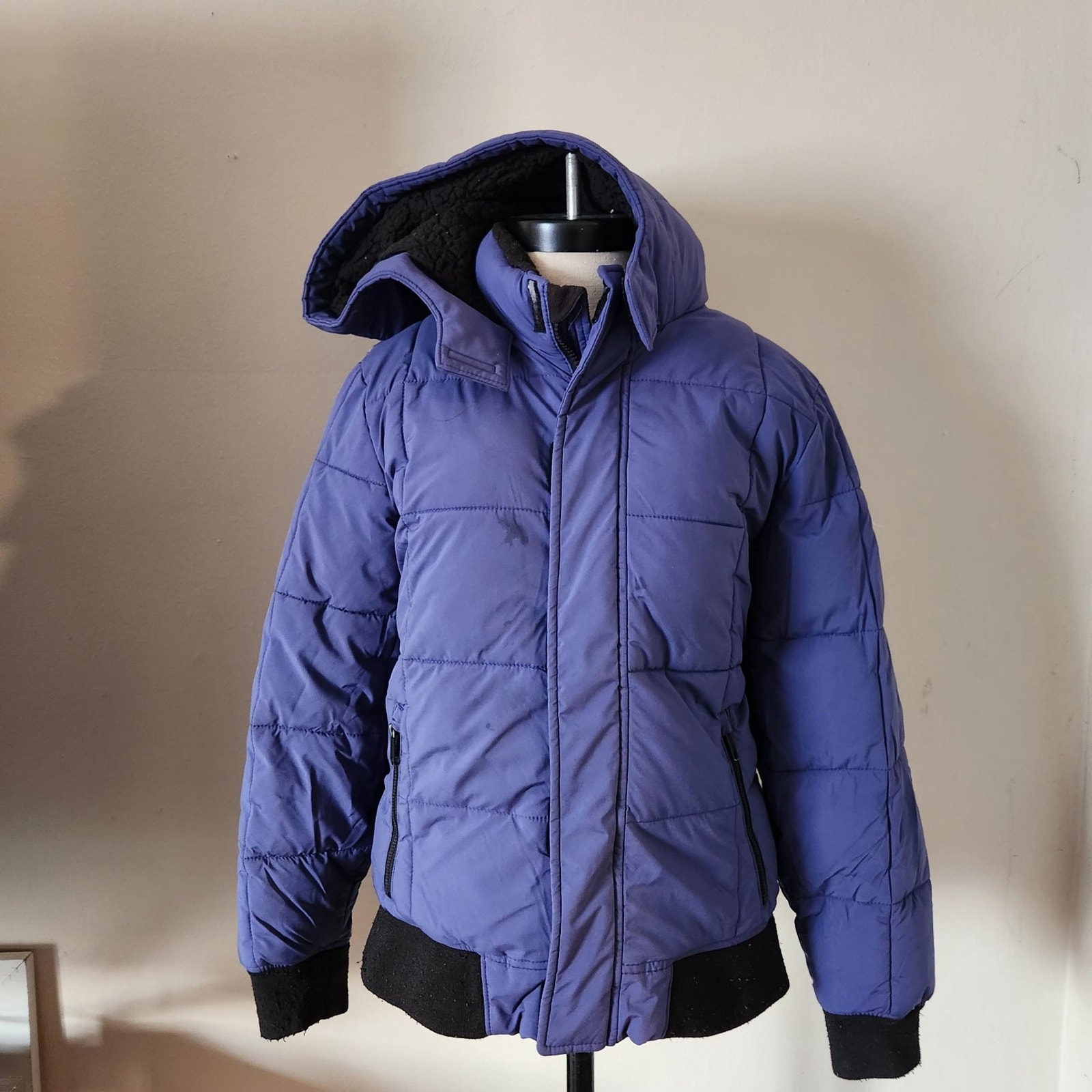 Abercrombie kids lined Jacket sz 13/14 blue