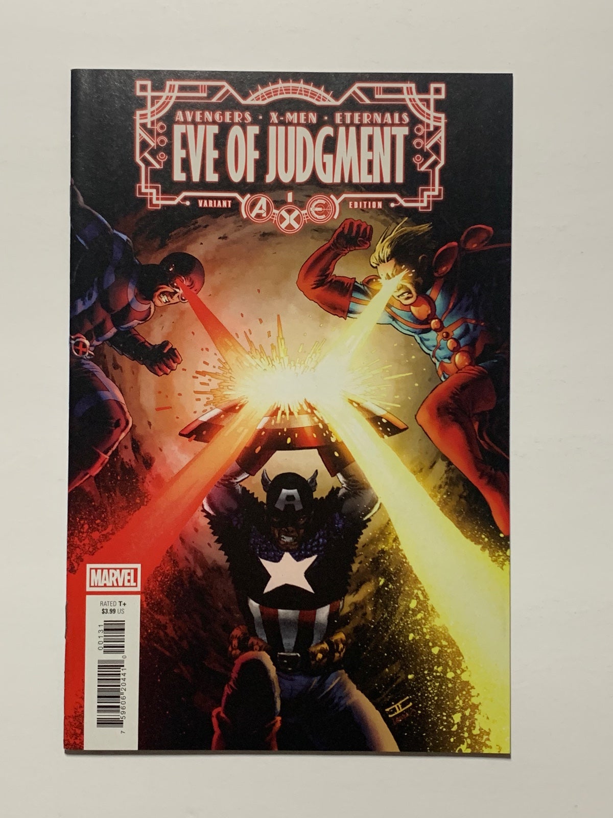 A.X.E. Eve of Judgement - 1:50 Incentive Variant- Captain America Cyclops Ikaris