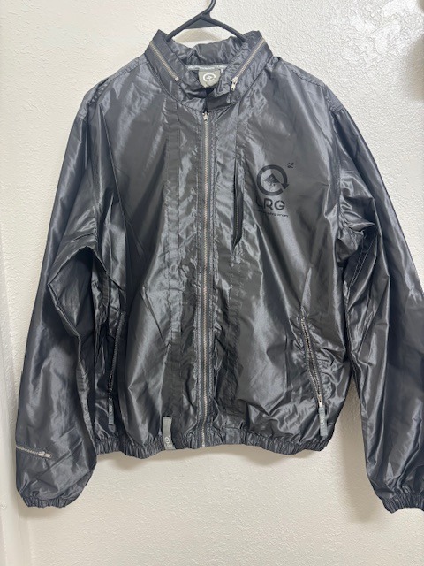 LRG Lifted Research Group Grass roots windbraker Medium gray RARE vintage 2007