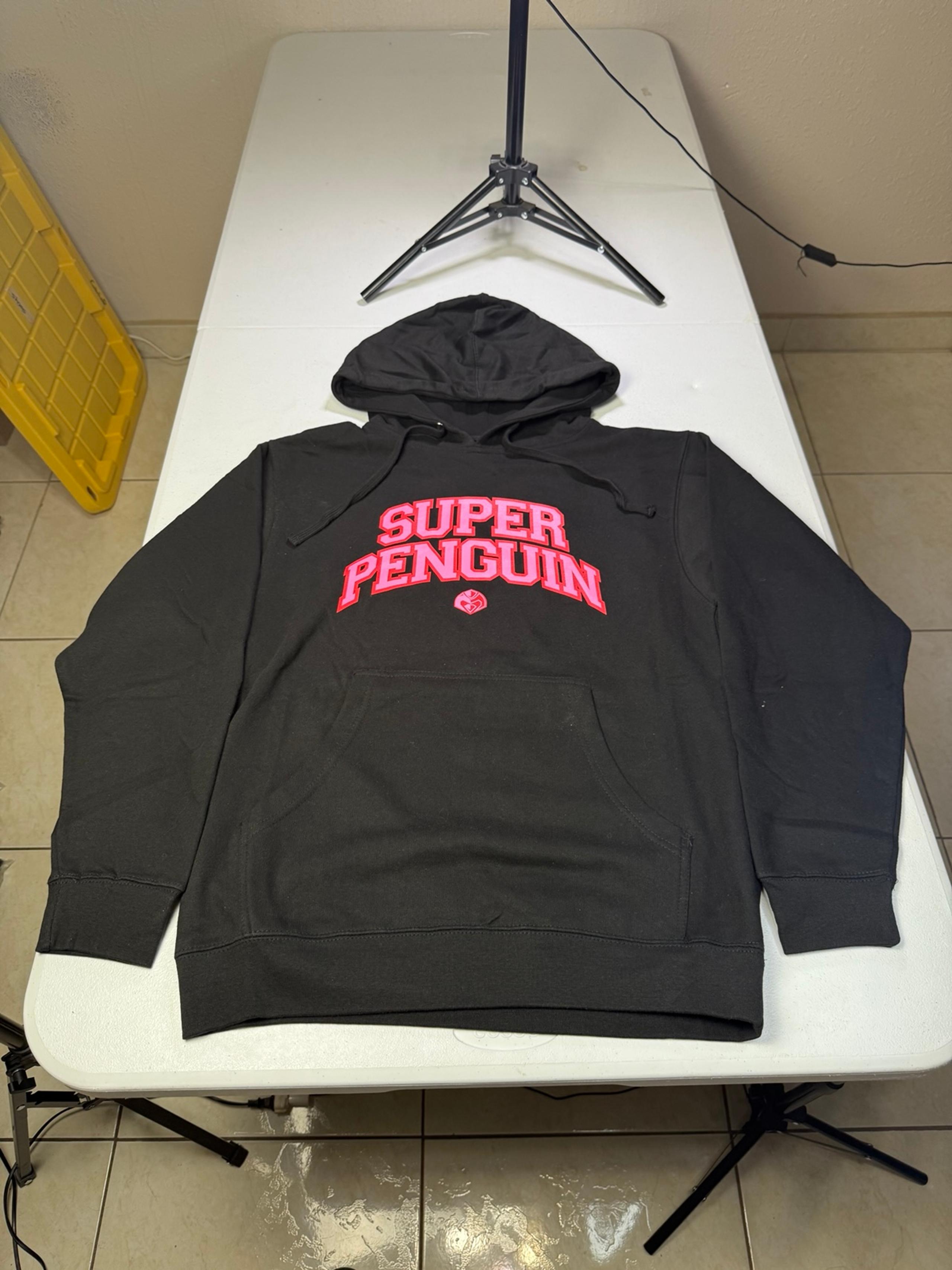 New Anti Social Social Club Super Penguin Hoodie Black ASSW420 Men's Sz S