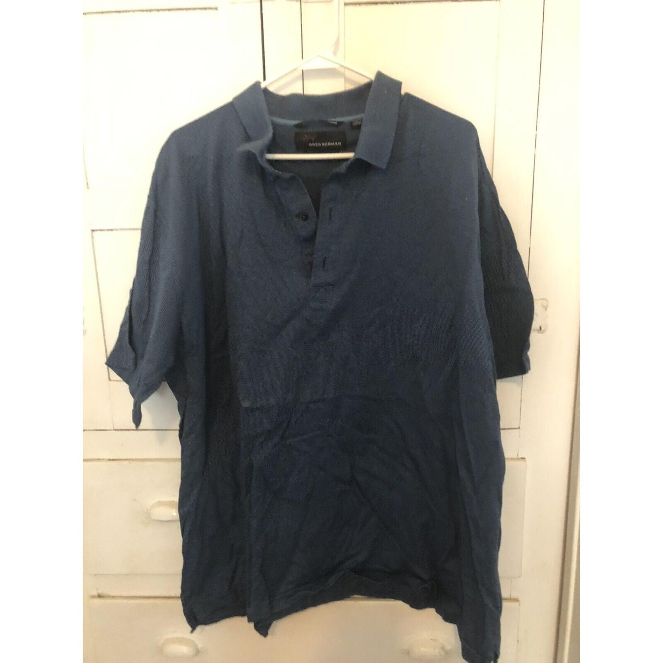 Vintage Greg Norman Men's Half Button-Down Polo Shirt￼ XL