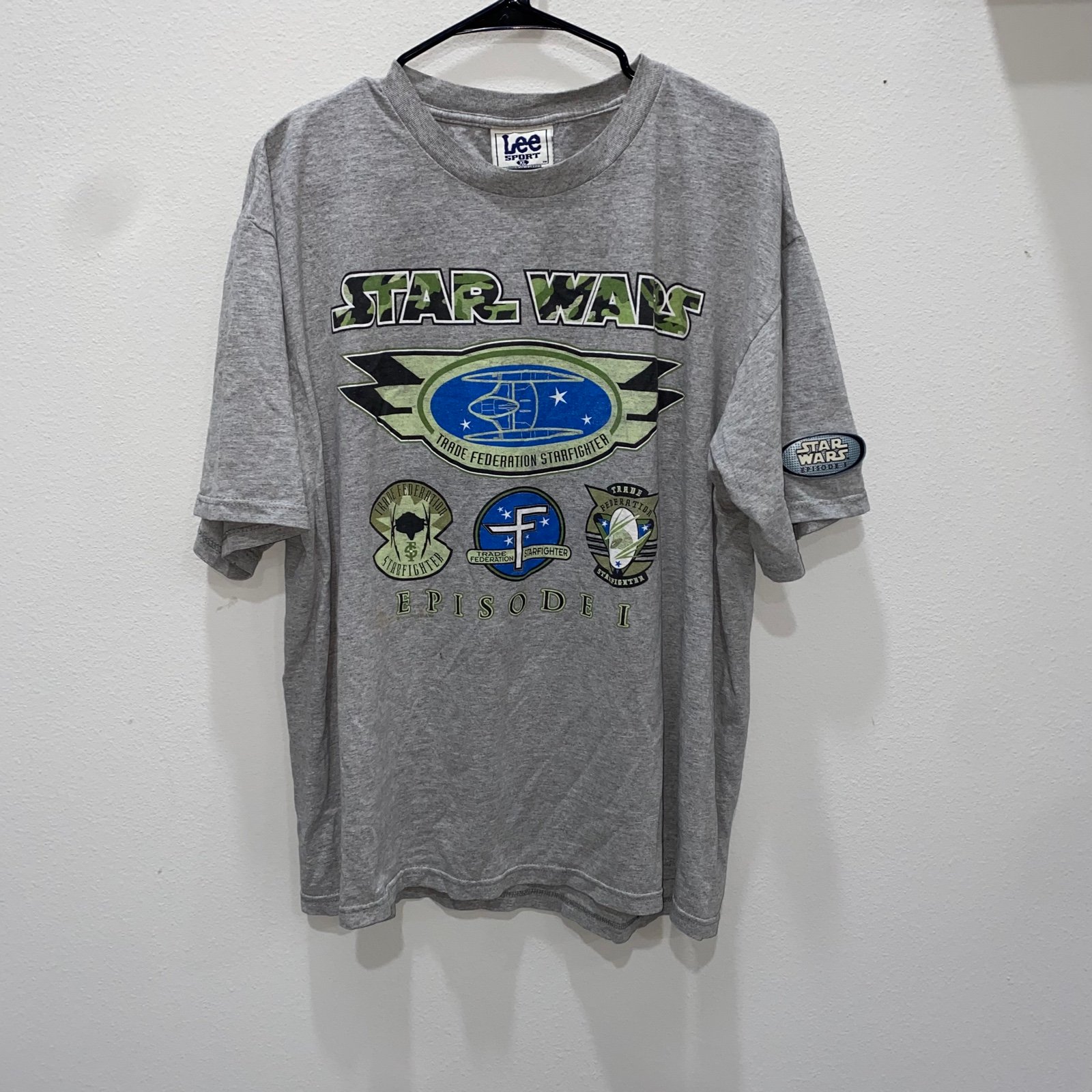 Vintage Star Wars Episode One Trade Federation Starfighter Shirt Size XL
