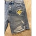 New Free People Free People Denim Shorts Patched Size 25. 108 Waist 28”