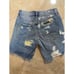 New Free People Free People Denim Shorts Patched Size 25. 108 Waist 28”