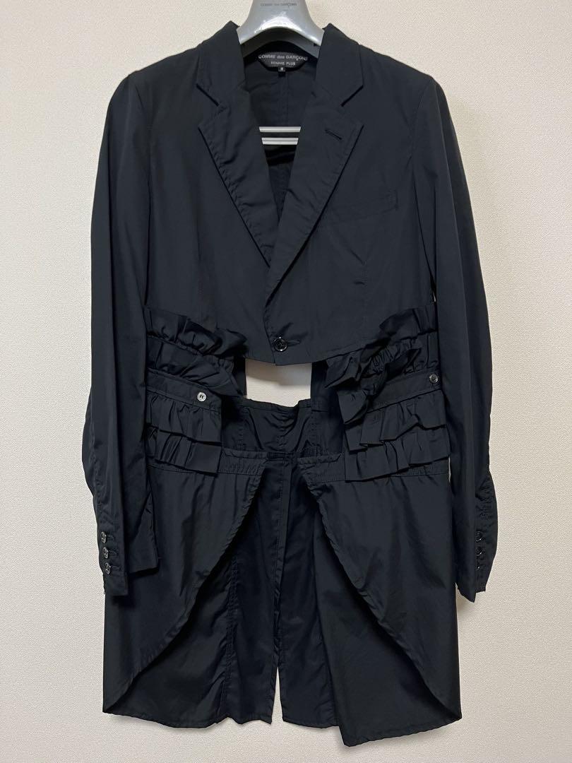 COMME des GARCONS HOMME PLUS 20SS Frill-Detailed Tailcoat