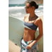 L*Space Color Block Dani Bikini Bottoms in Slate Pool XSmall New Womens Swimsuit