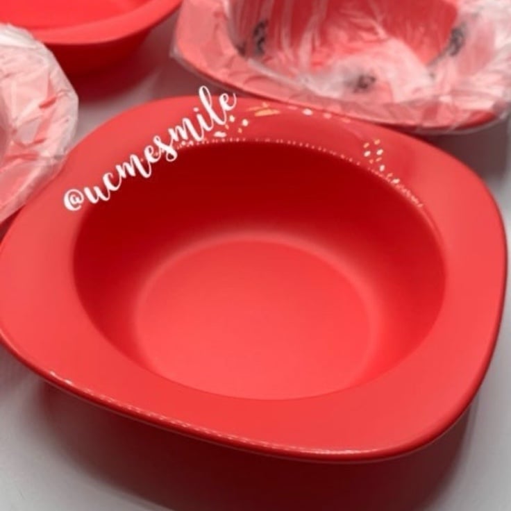 Tupperware Pink Small Blossom Bowls