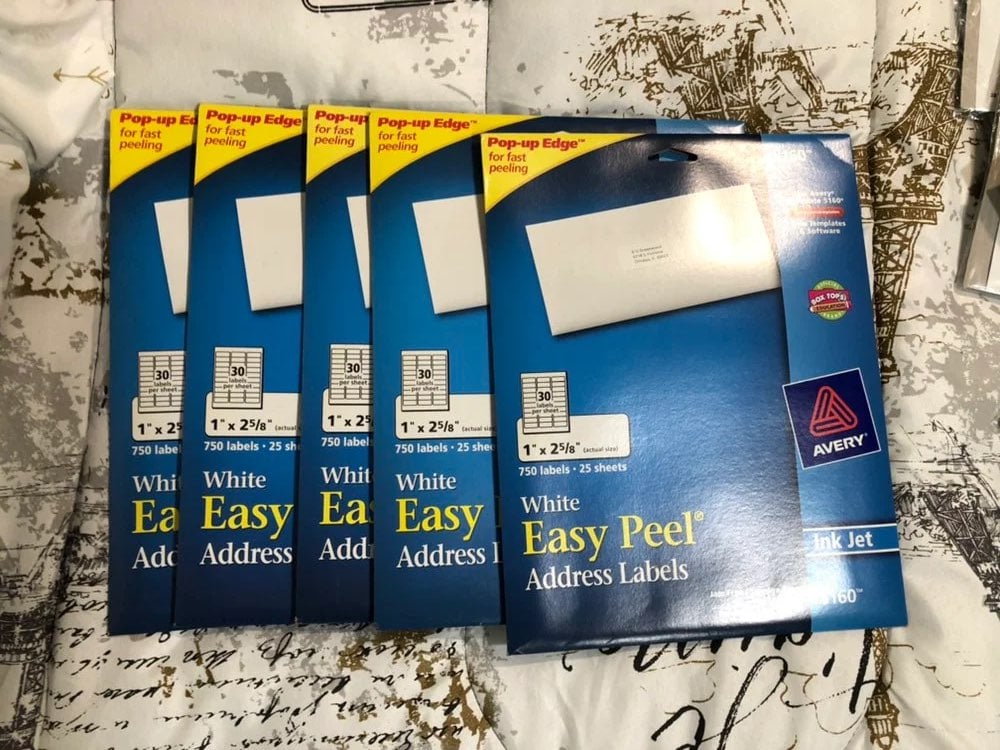 Avery Easy Peel Inkjet Address Labels, 1 x 2 5/8\