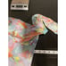 Logo Lori Goldstein Womens Top 2X Colorful Abstract Button Up Mesh Stretch Sheer
