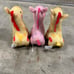 LOT OF 3 Fisher Price Giraffe Soothe and Glow Baby Yellow Music Light Plushies