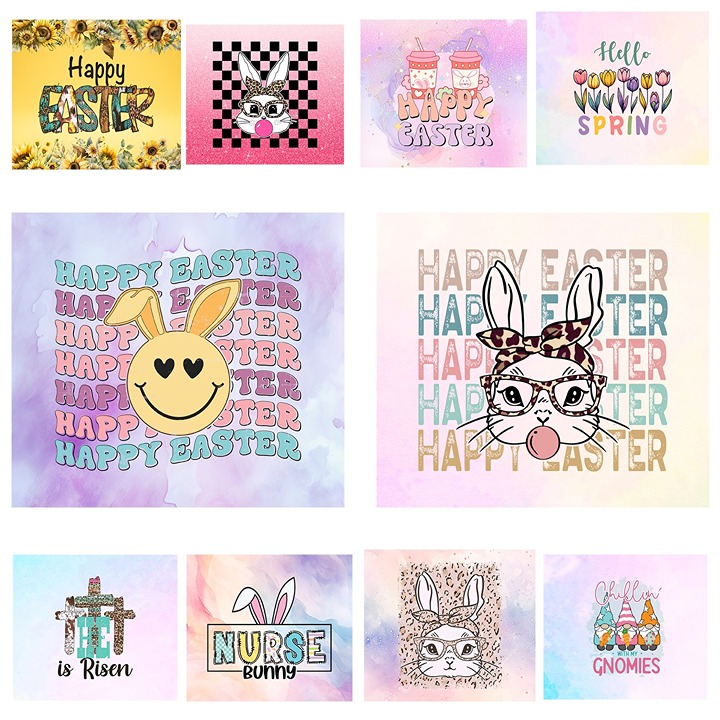 Easter 20oz Tumbler Sublimation Prints Bundle Ready To Press (2TQV)
