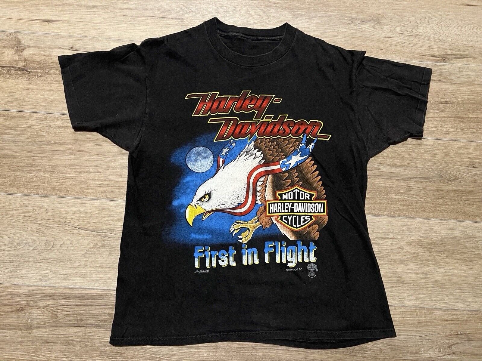 Vintage Harley Davidson “First In Flight” Shirt