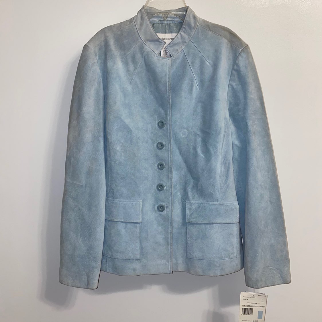 NWT 249 Liz Claiborne Blue Blazer L