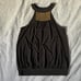 The Limited Black Halter w/Brass Beading