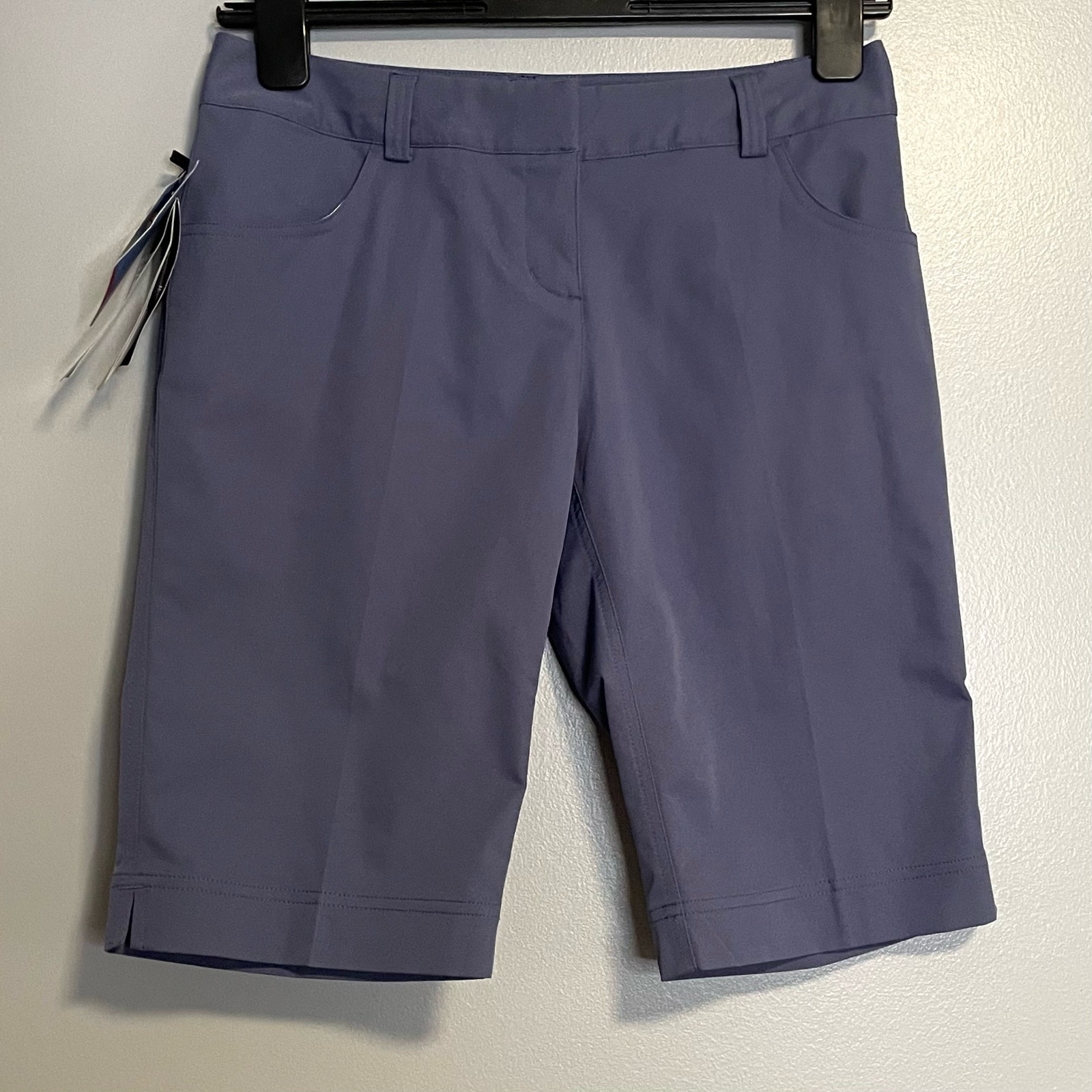 Adidas Blue Climalite Bermuda Golf Shorts NEW 4