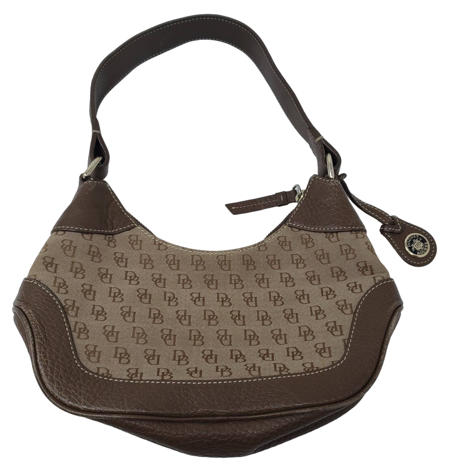 Dooney & Bourke Leather Trim Handbag Bag Purse