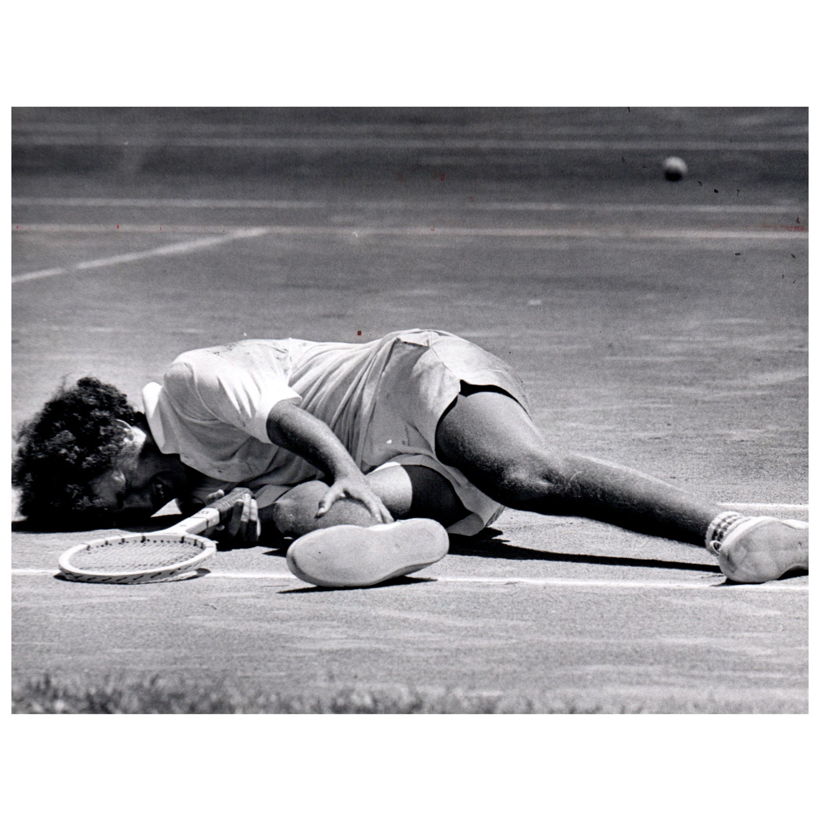 1972 Original Press Photo Men's Tennis Mark Joffey 6x8 AD2