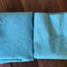 2xSolid Curtain Panel Blue Threshold