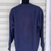L.L. Bean Navy Blue VTG Shetland Knit Wool Pullover Sweater Shirt Mens Sz L
