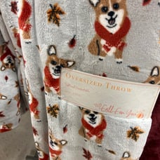Corgi fall harvest throw