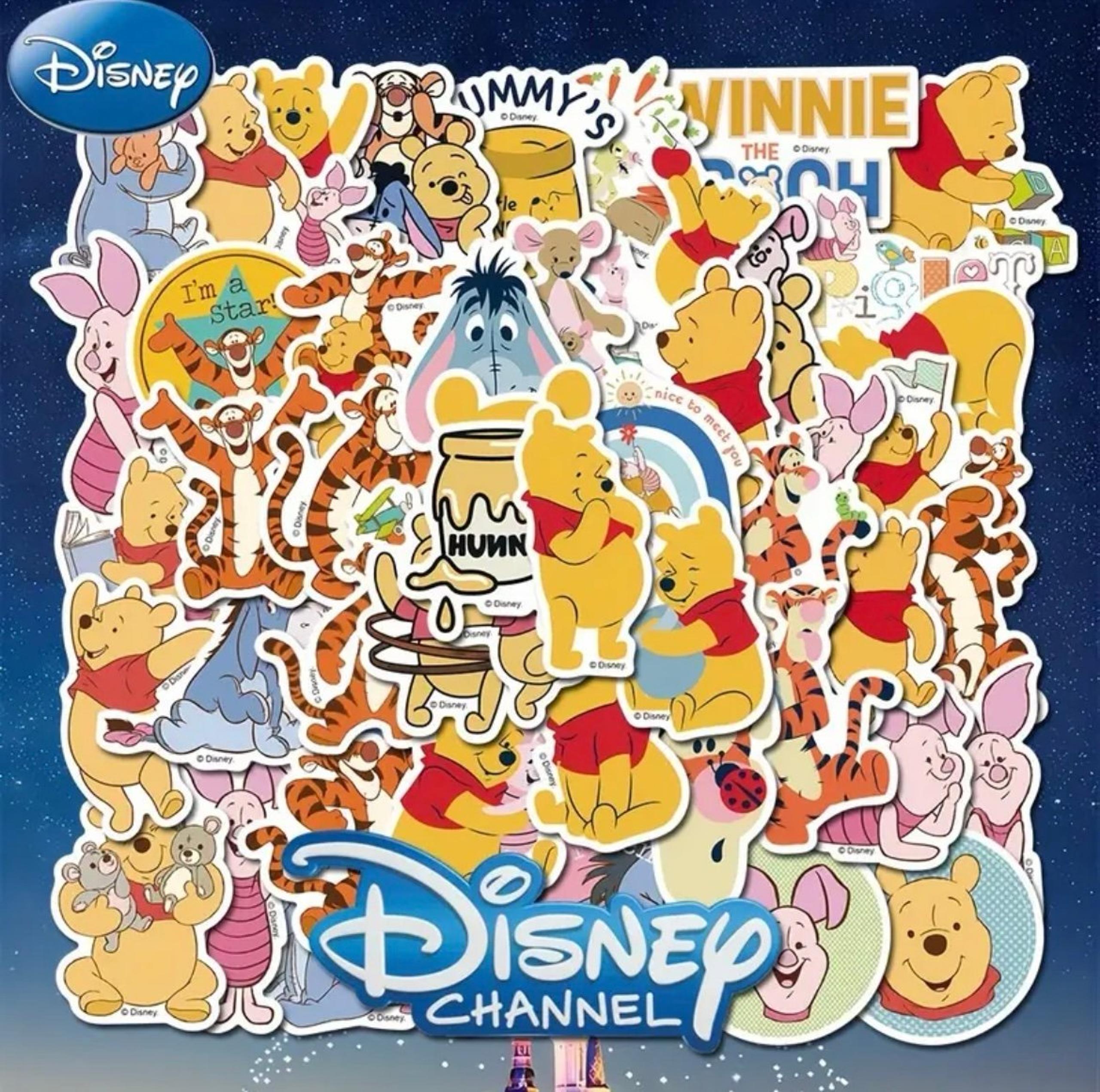 Set of 50 Winnie the Pooh Bear and his Pals Stickers Tigger Piglet Eeyore